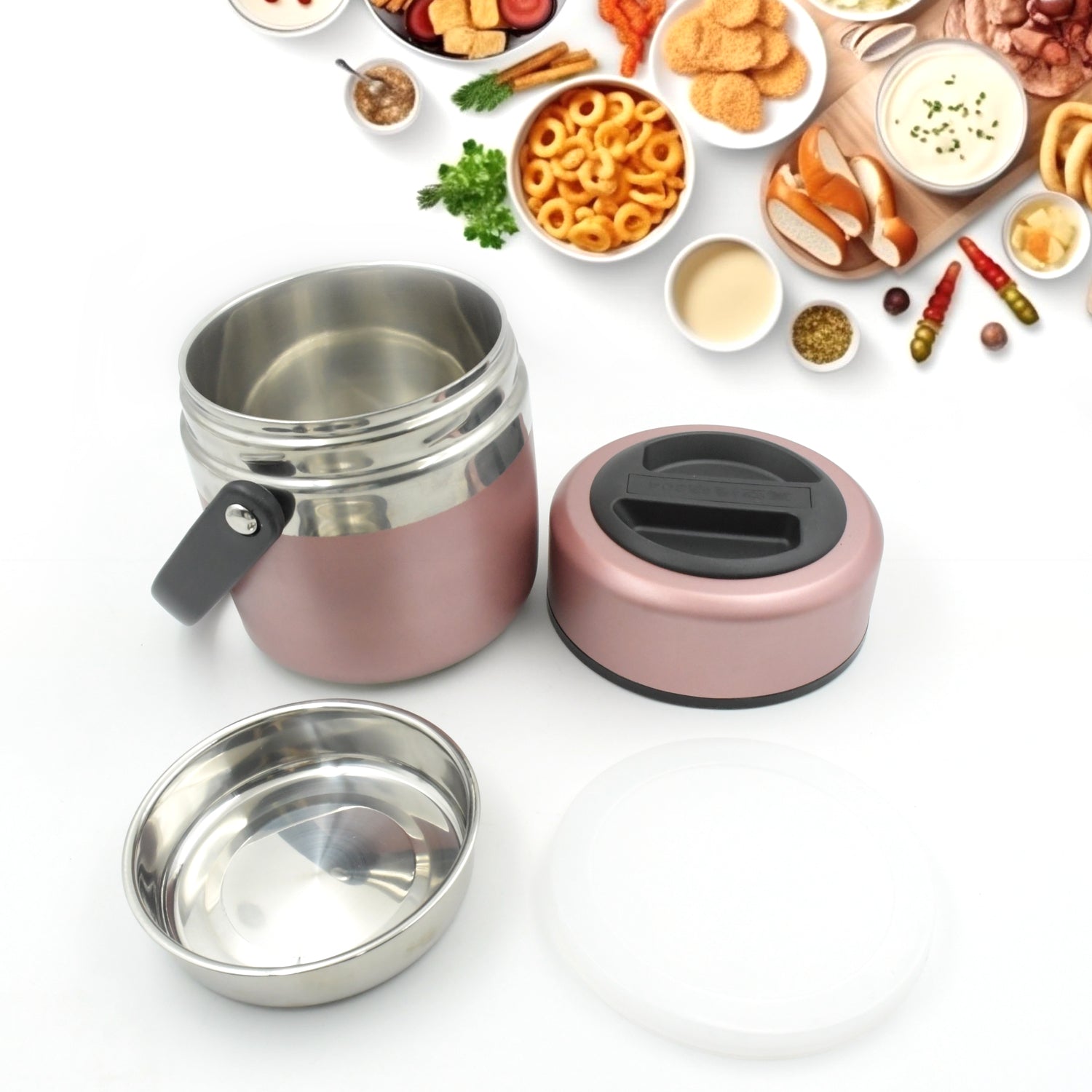 5524 Leak-proof Thermos Flask For Hot Food, Warm Soup Cup, Vacuum Insulated Lunch Box, Food Box for Thermal Container For Food Stainless Steel (Multi-Color) 5524 Leak-proof Thermos Flask For Hot Food, Warm Soup Cup, Vacuum Insulated Lunch Box, Food Box for Thermal Container For Food Stainless Steel (Multi-Color)